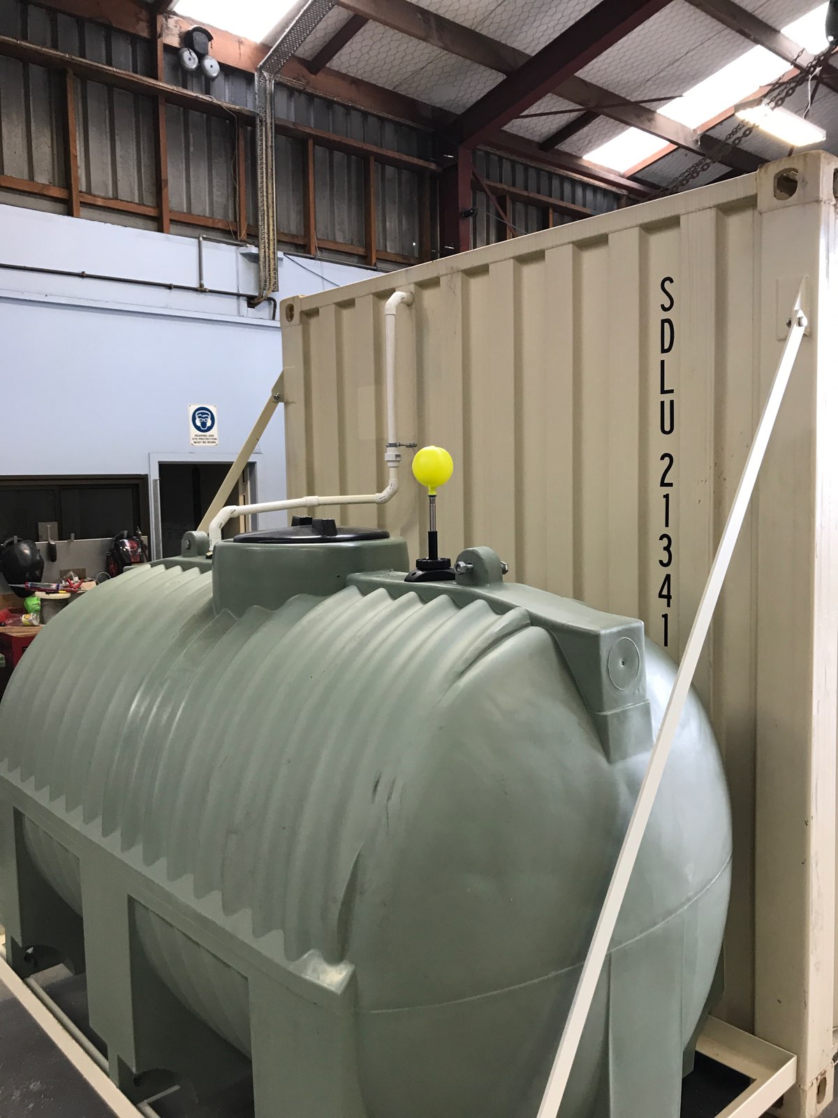 Shipping container based ablutions and office block