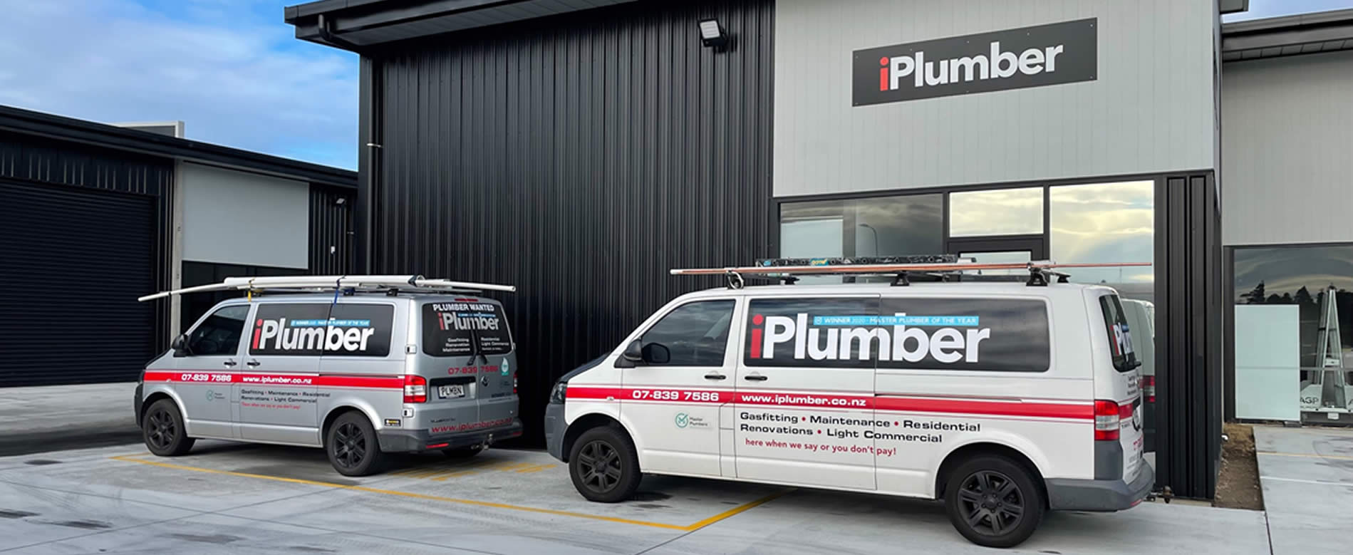 Plumber Workshop and Vans