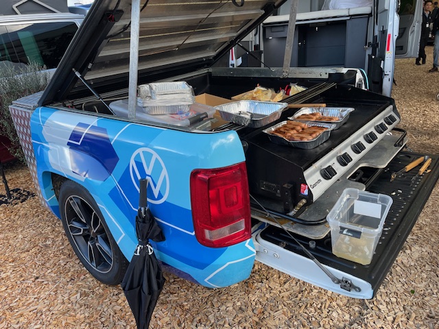 Food Trailer Gas BBQ